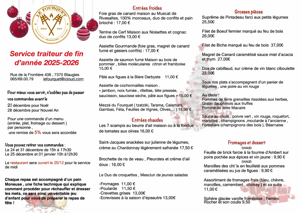 Traiteur 2025:2026